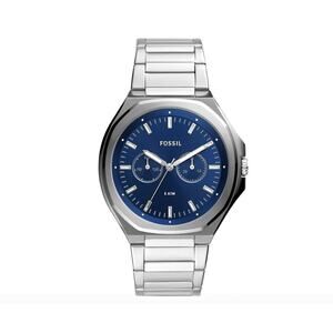 Fossil BQ2610 Evanston Silver Quartz Stainless Steel Watch